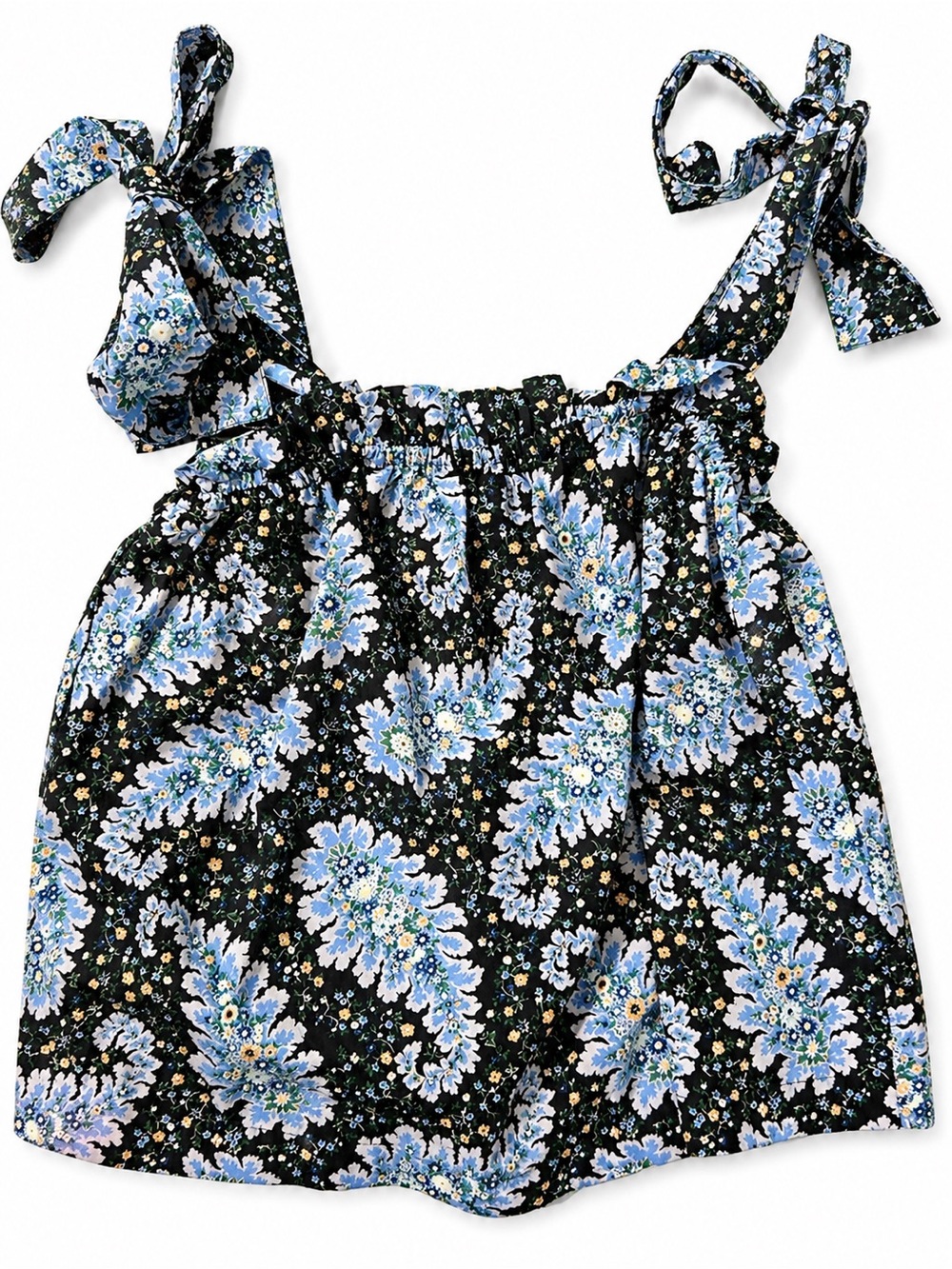 J.Crew Collection Floral Tie-Shoulder BoHo Blouse